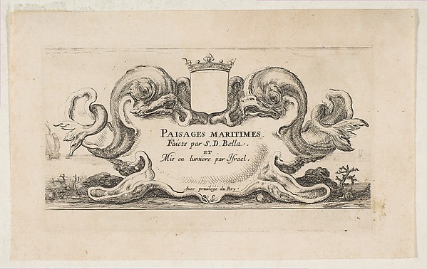 Stefano della Bella, Title Page: Paisages maritimes