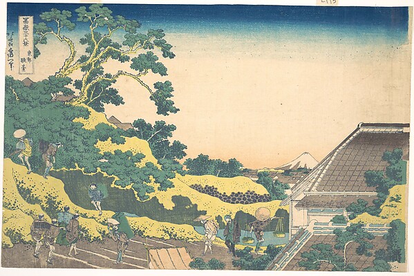 Katsushika Hokusai, Surugadai in Edo (Tōto Sundai), from the series Thirty-six Views of Mount Fuji (Fugaku sanjūrokkei)