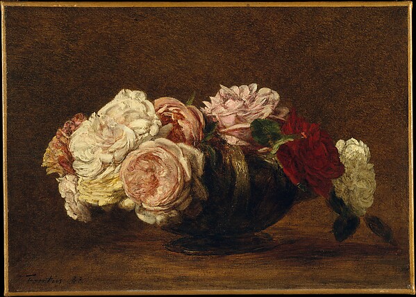 Henri Fantin-Latour, Roses in a Bowl