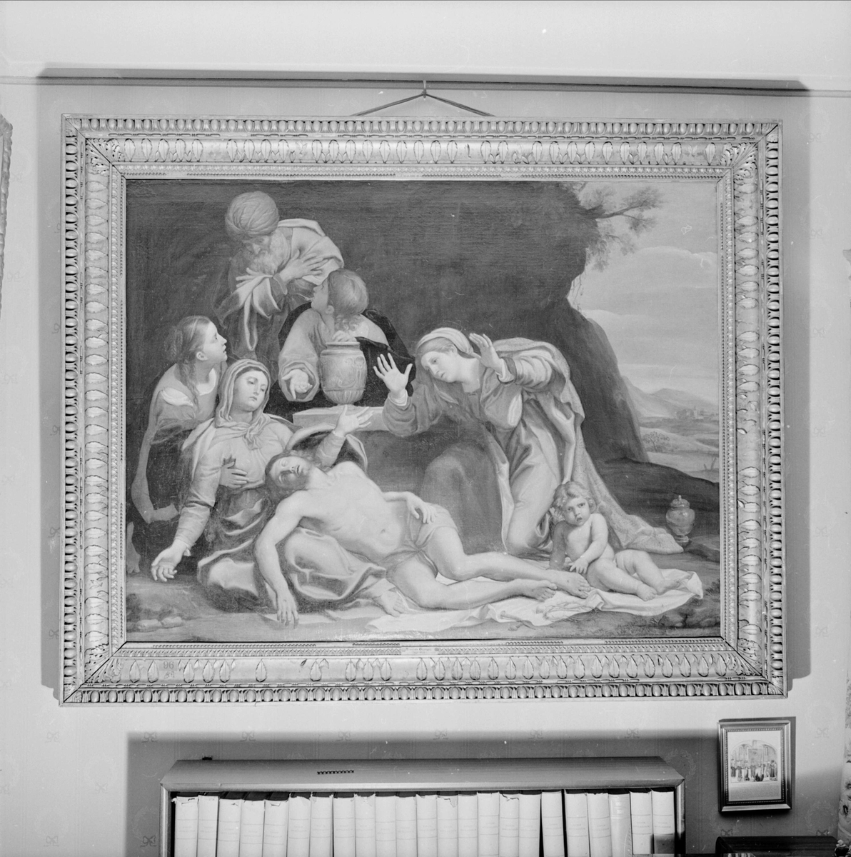 Uppsala-Bild, Oil painting at the brothers Louis and Gaston Backman, Uppsala 1965
