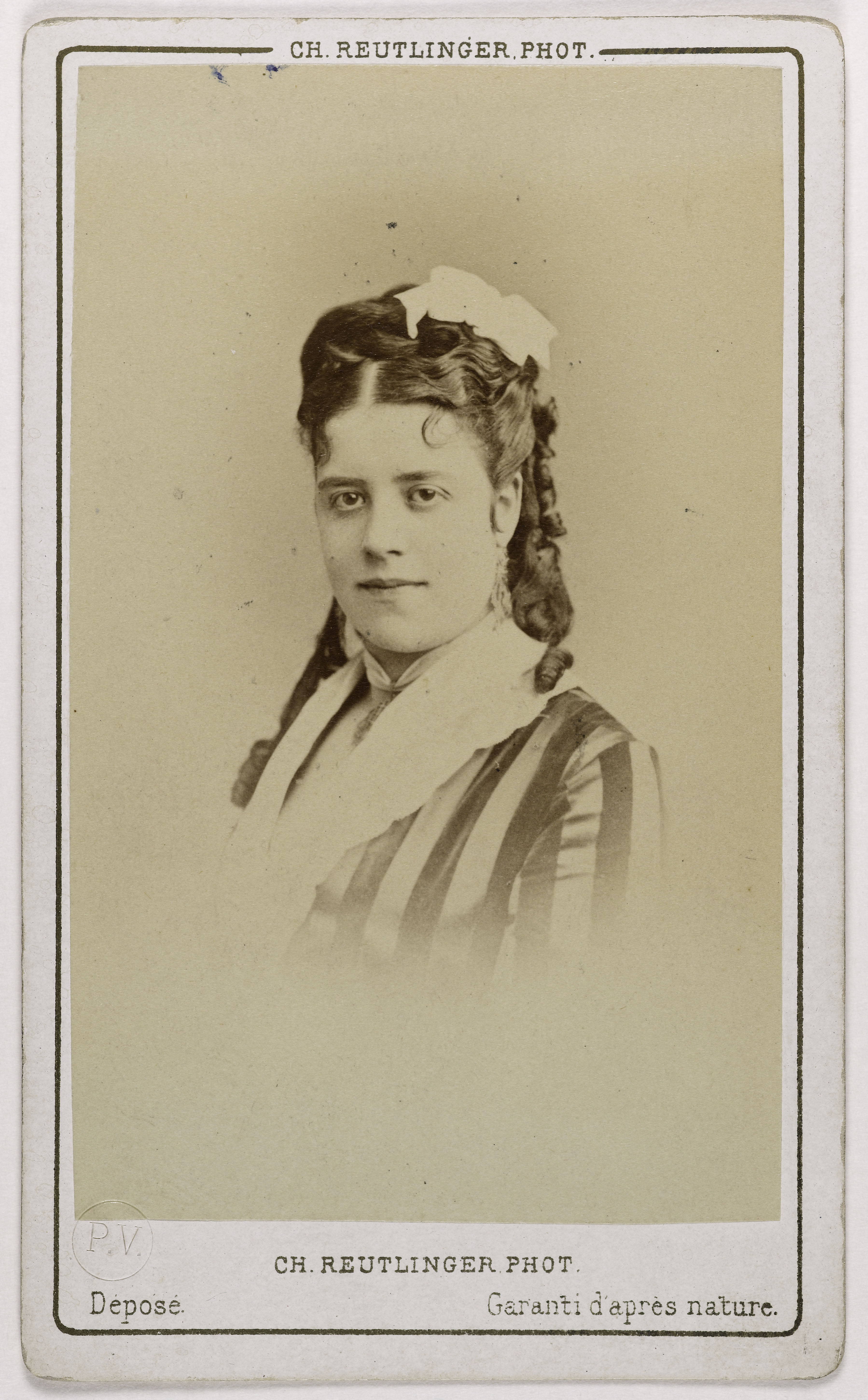 Charles Reutlinger, Portrait de Rosine Bloch (1844-1891) (chanteuse lyrique)