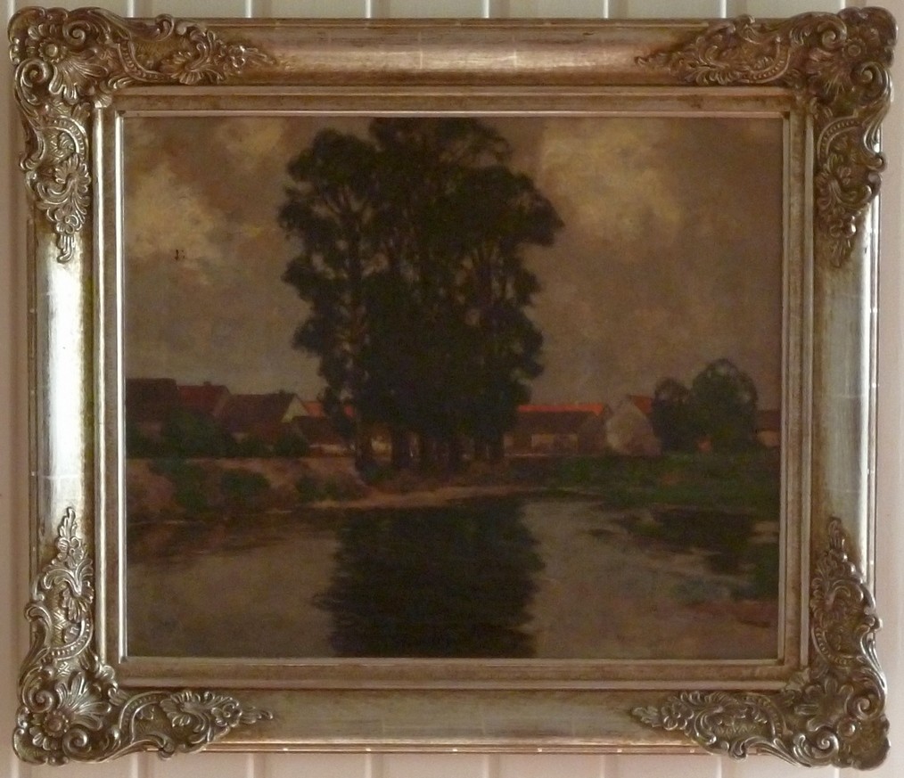 Carl Küstner, Dorfteich mit Baumgruppe