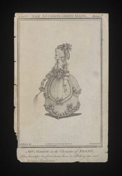James Roberts, Mrs. Mahon in the character of Fanny