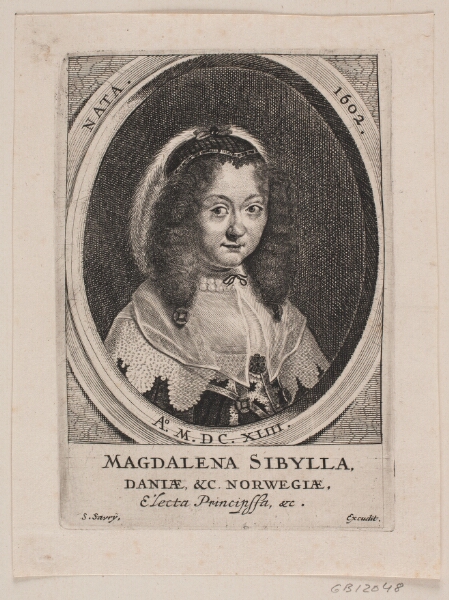 Salomon Savery, Prinsesse Magdalene Sibylle