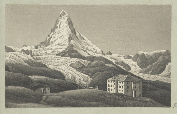 Unknown, [Illustration of alpine landscape]