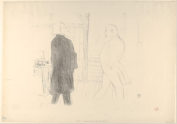 Henri de Toulouse-Lautrec, André Antoine and Fermin Gémier in "A Bankruptcy"