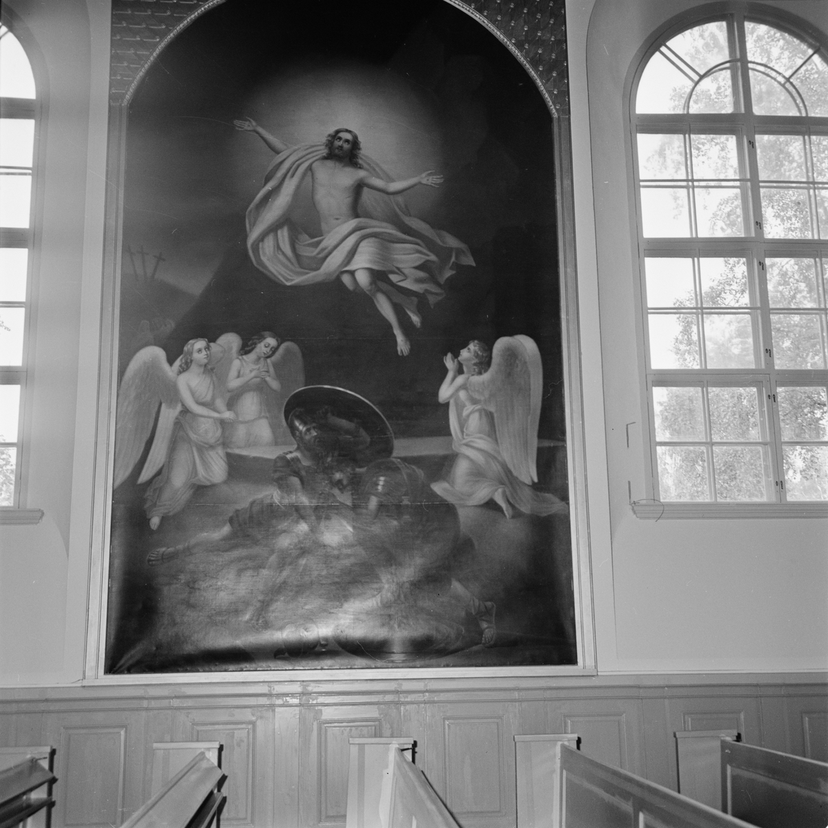 Tierp Arbetarbladet, Söderfors church, church painting, Söderfors parish, Uppland 1979