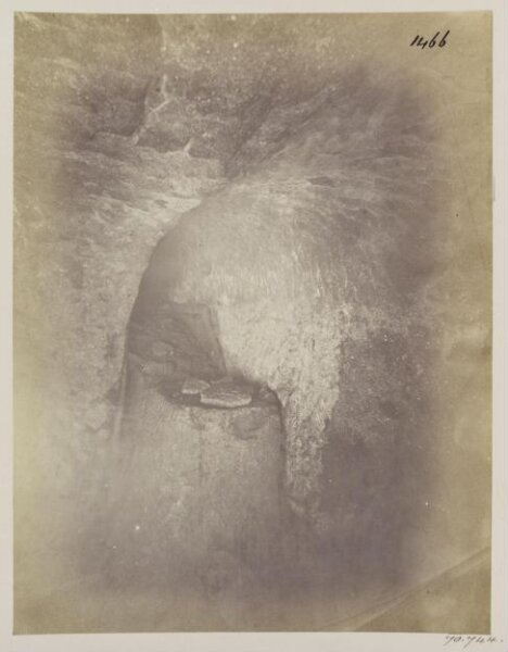 Parker, John Henry, Aqueducts - Virgo, part of the Specus of the old line in the Catacomb of Priscilla, shewing the Tunnel half filled up with a deposit of fine clay.