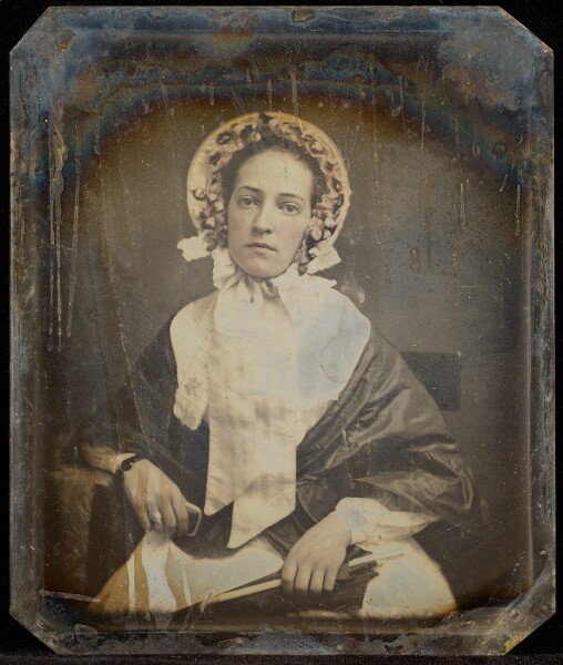 Jacob Byerly, [Portrait of a Seated Woman in Bonnet]