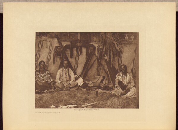 Edward S. Curtis, Lodge Interior - Piegan