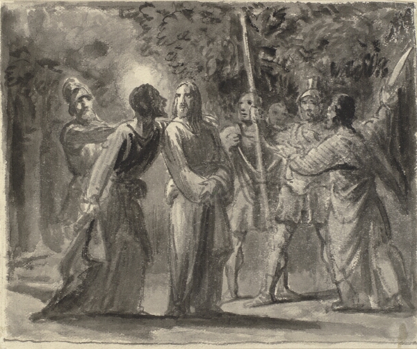 Wilhelm Marstrand, Jesus kysses af Judas i Getsemane Have