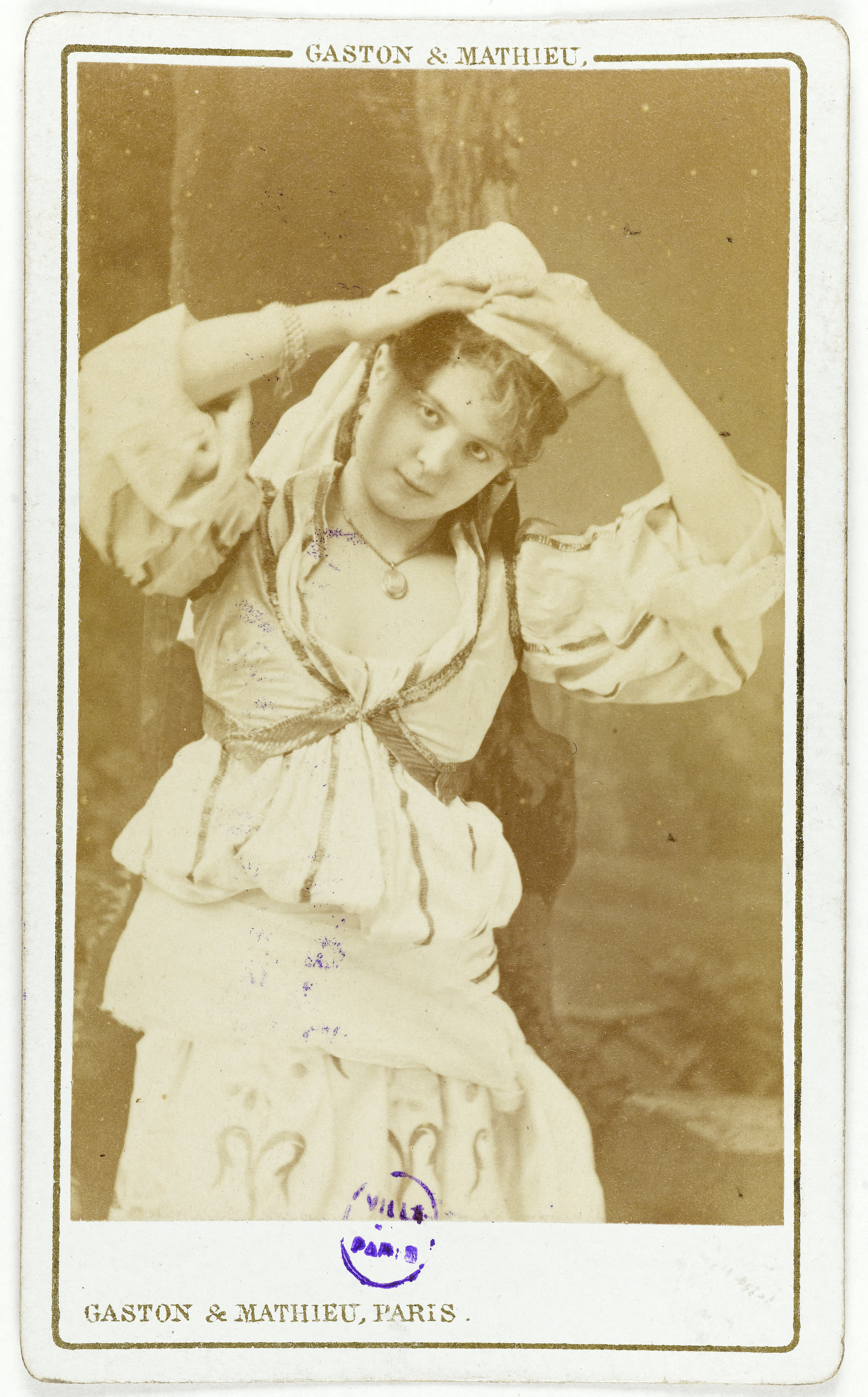 Gaston & Mathieu, Portrait de Testa Aînée (?), (actrice)