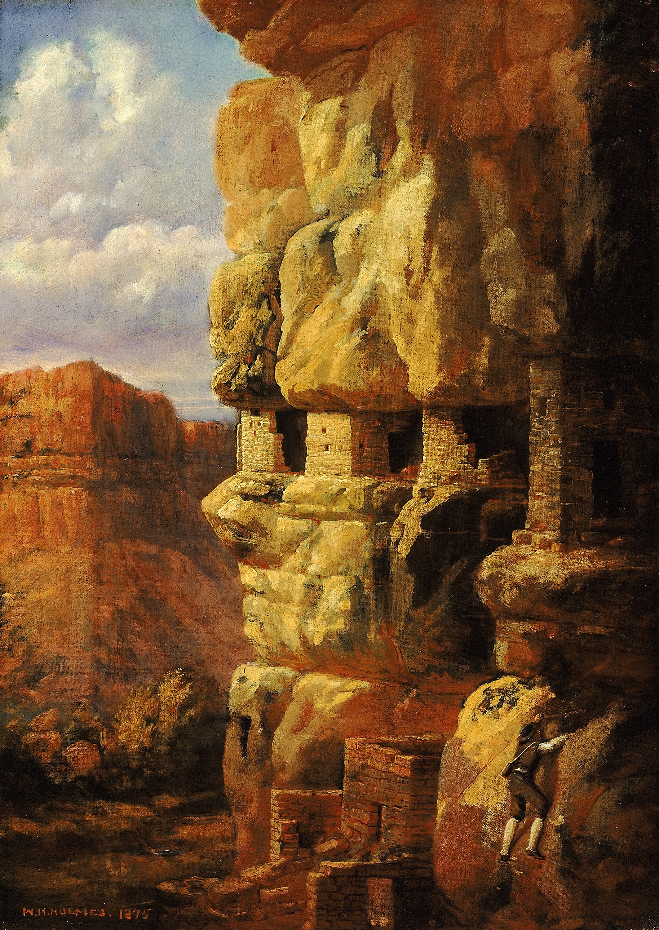 William Henry Holmes, Cliff Houses on the Rio Mancos, Colorado