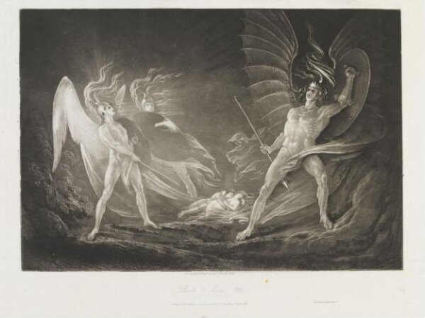 John Martin, Eve's Dream - Satan aroused
