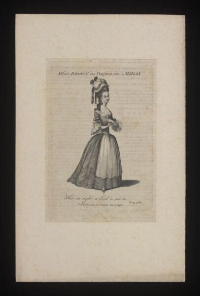 Unknown, Miss Brown as Daphne in Midas