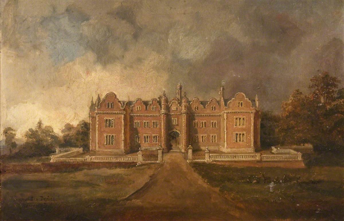 Rebecca Dulcibella Orpen, View of the Entrance Front of Surrenden Dering, Kent