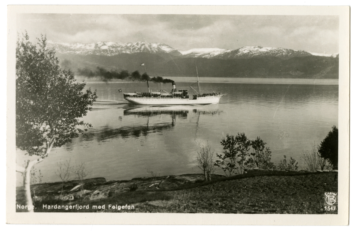 Anders Beer Wilse, Norge. Hardangerfjord med Folgefon.