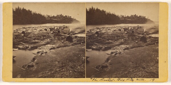 Carleton Watkins, The Ruins. Big River Mill.