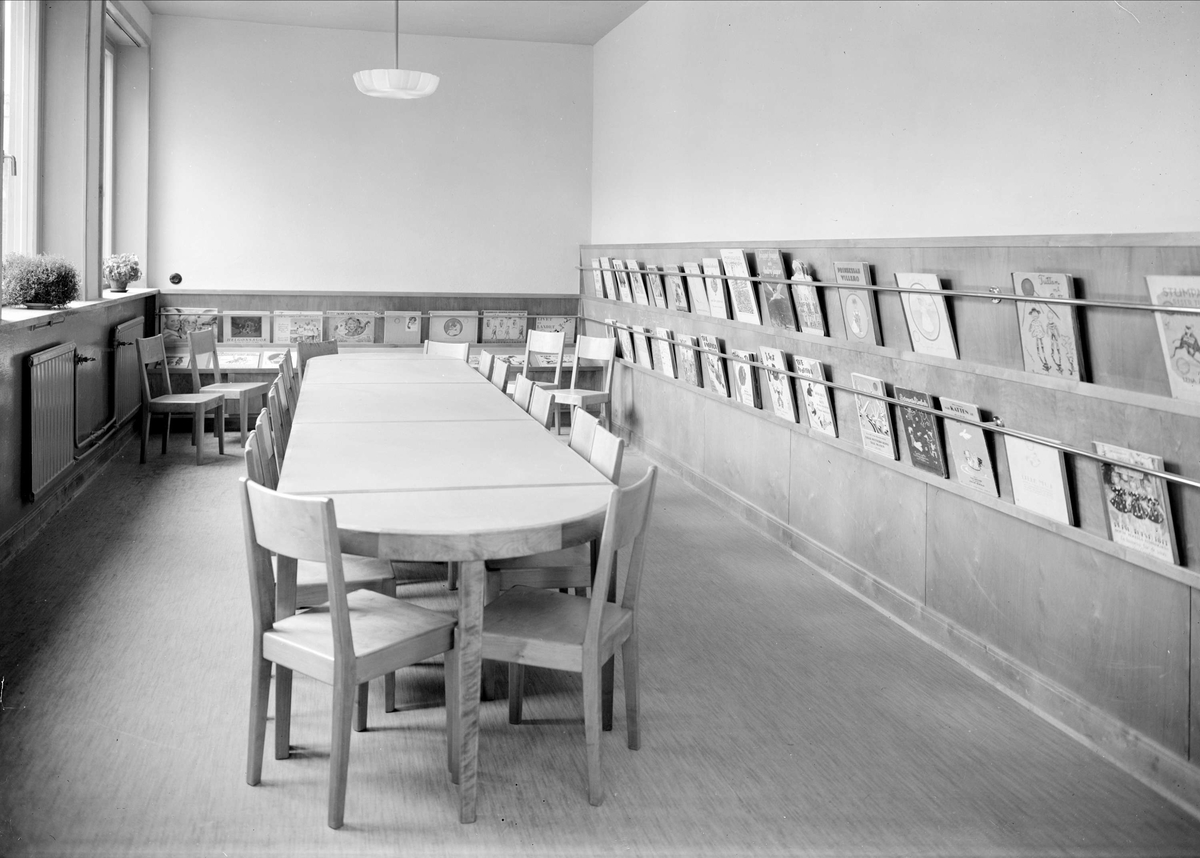 Paul Sandberg, Uppsala City Library, Östra ÅUpp, Uppsala, interior October 1941