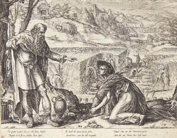 Hendrick Goltzius, Ruth samler aks på Boaz' marker
