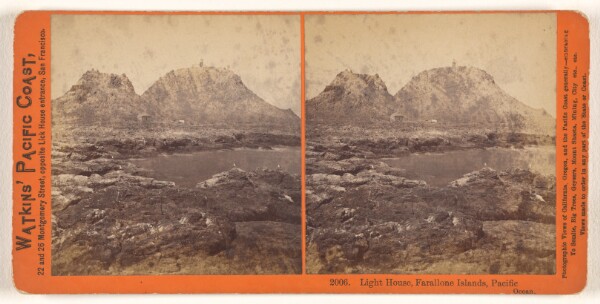 Carleton Watkins, Light House, Farallone [sic] Islands, Pacific Ocean.