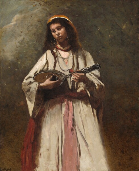 Jean-Baptiste-Camille Corot, Gypsy Woman with Mandolin