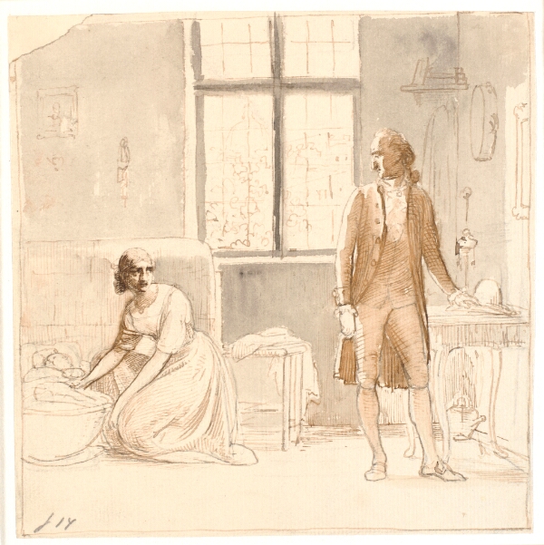 Wilhelm Marstrand, Goethe hos enken i Rom