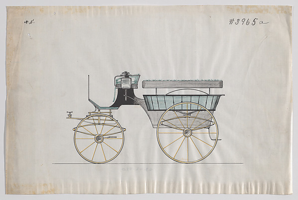 Brewster & Co., Design for Omnibus or Wagonette, no. 3965a