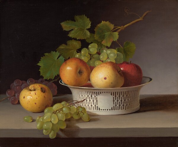 James Peale, Fruit Still Life with Chinese Export Basket