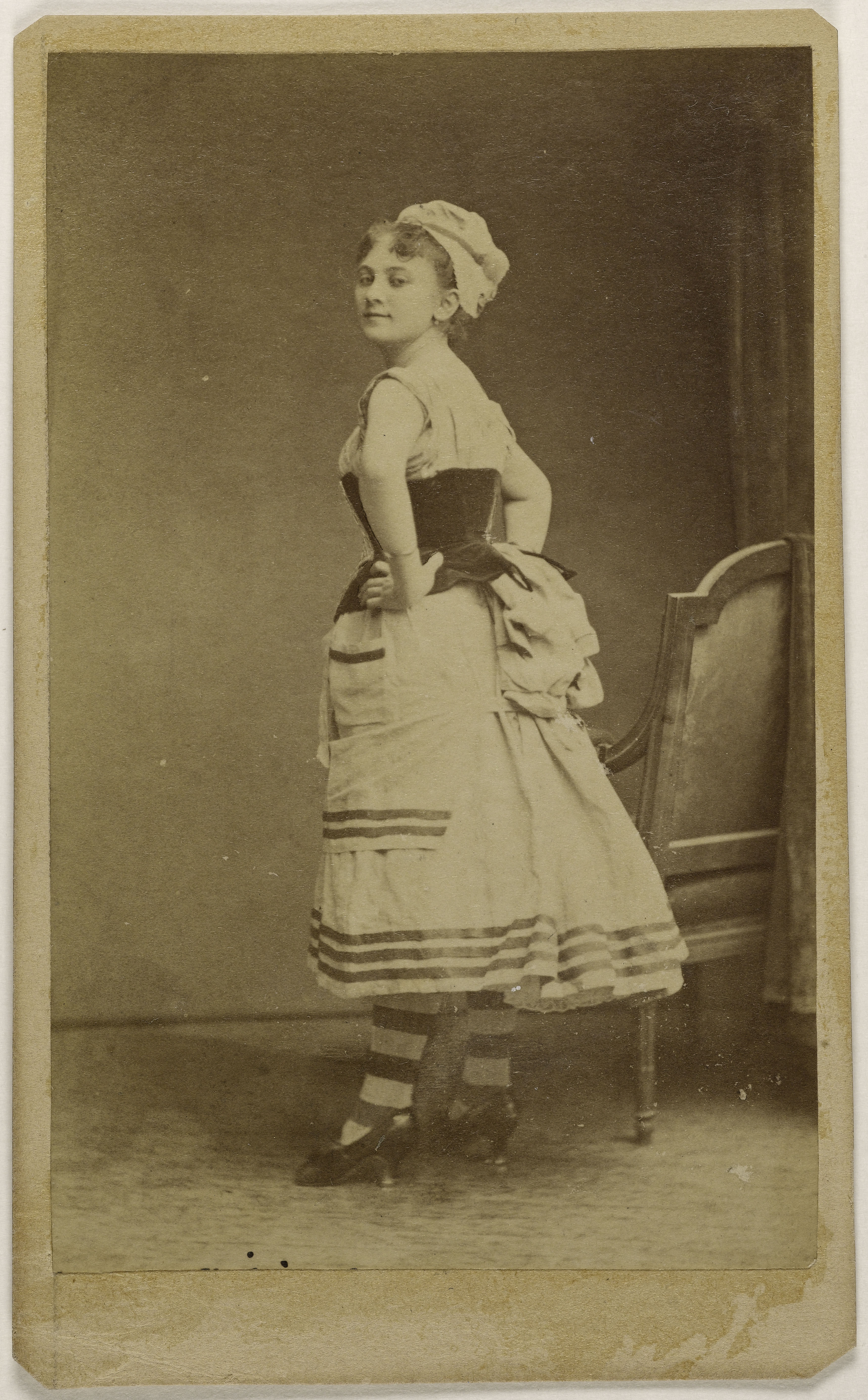 Anonyme, Portrait de Beaumaine (ou Baumaine), Juliette, (danseuse)