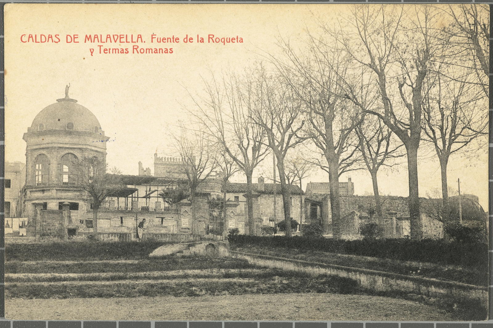 Josep Thomas Bigas, CALDAS DE MALAVELLA. Fuente de la Roqueta y Termas Romanas