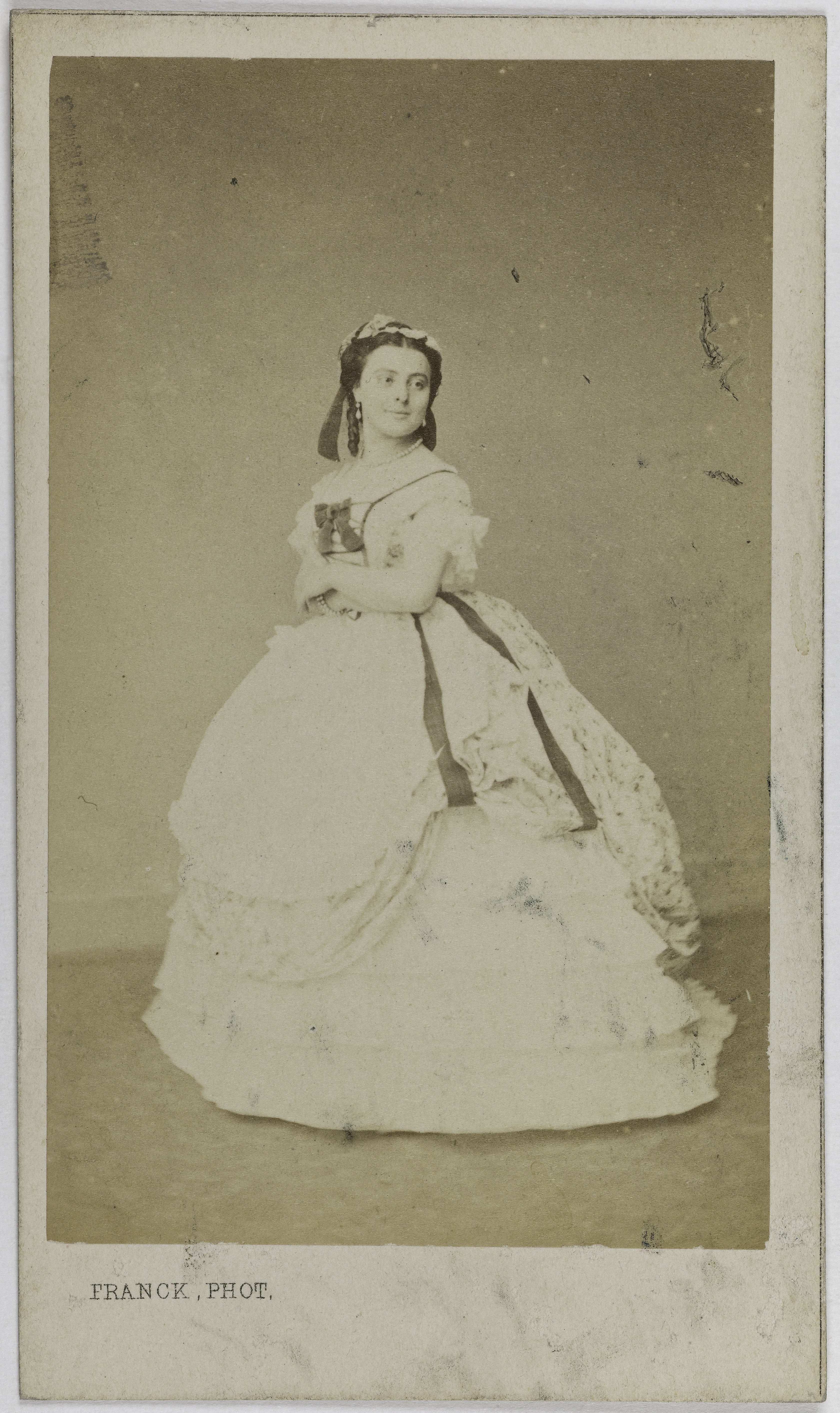Franck, Portrait de Ponsin Adélaïde Zélia, (épouse de H. Provost), (1843-1885), (actrice)