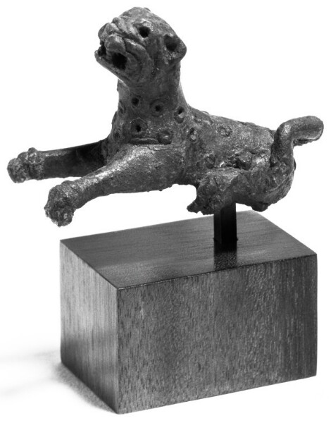 Unknown, Statuette of a Leopard with Inlaid Spots
