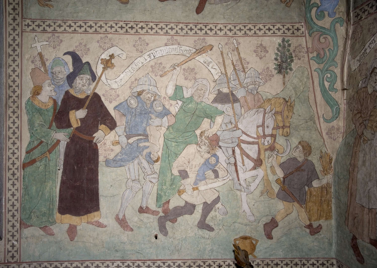 Bengt Backlund, Kalkmålning i Husby-Sjutolfts kyrka, Uppland 2009
