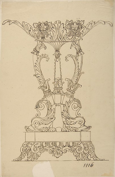 Anonymous, French, 19th century, Design for a Compote Dish