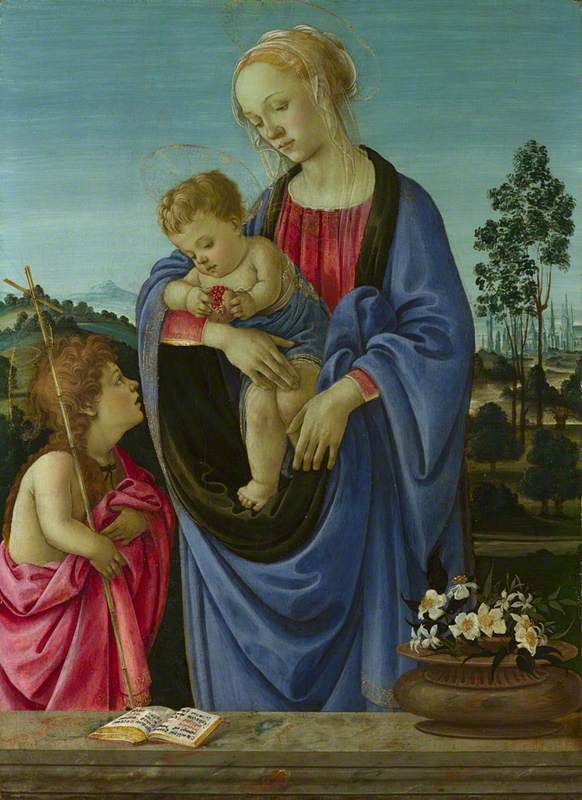 Filippino Lippi, The Virgin and Child with Saint John