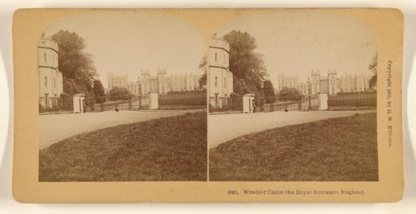Benjamin West Kilburn, Windsor Castle the Royal Entrance, England.