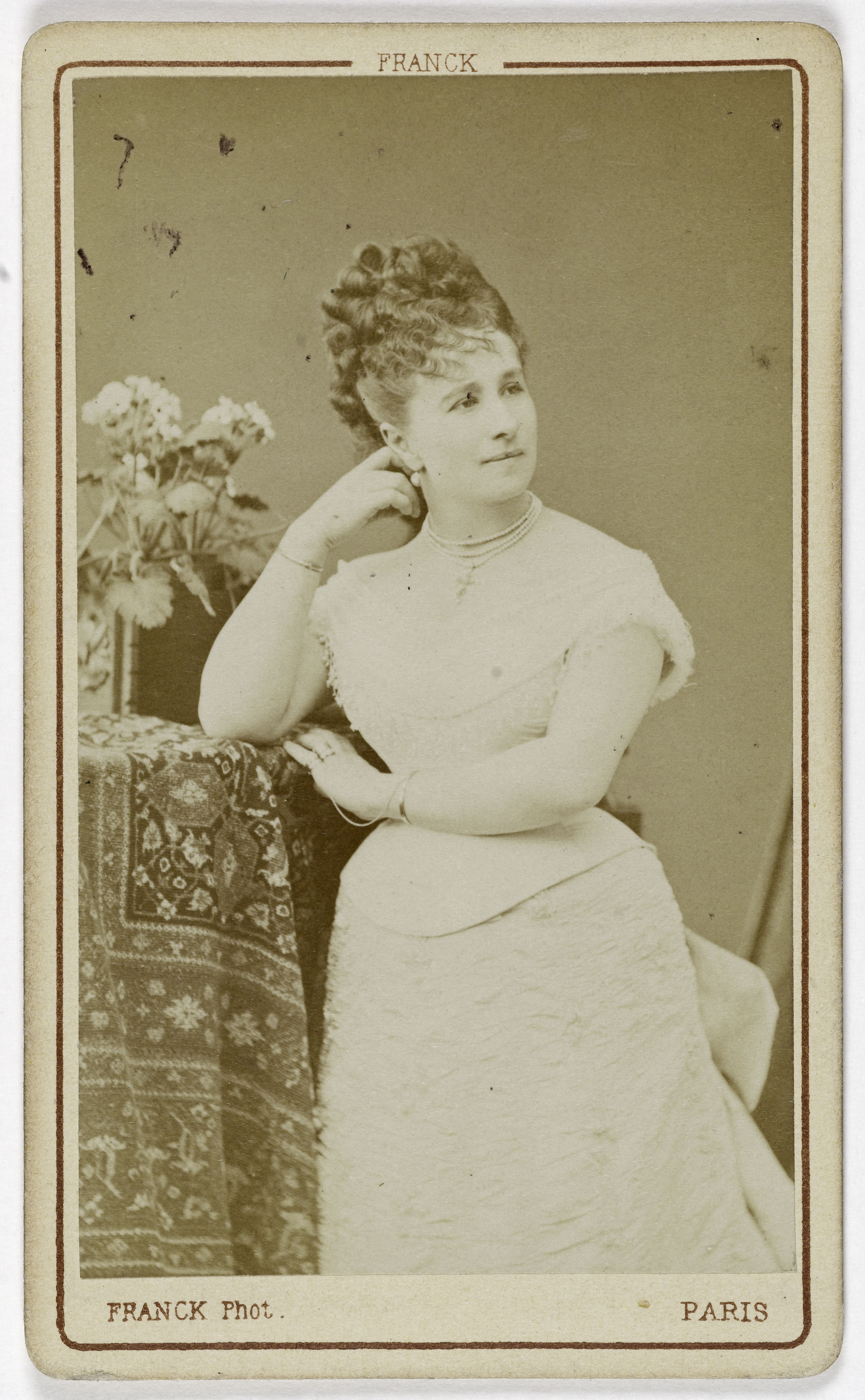 Franck, Portrait d'Alice Ducasse (1841-192.?) cantatrice