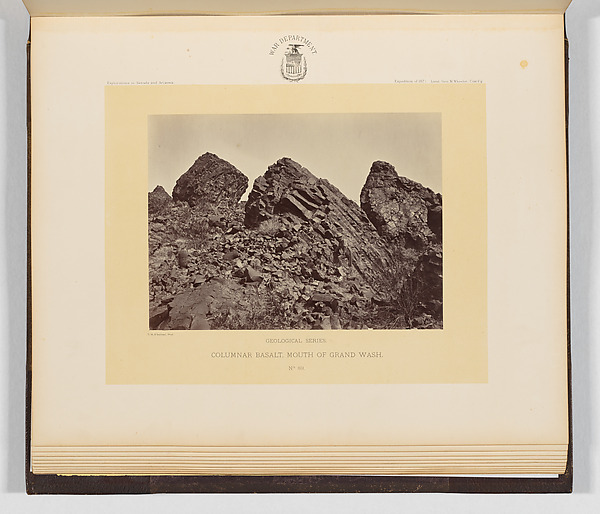 Timothy H. O'Sullivan, Columnar Basalt, Mouth of Grand Wash