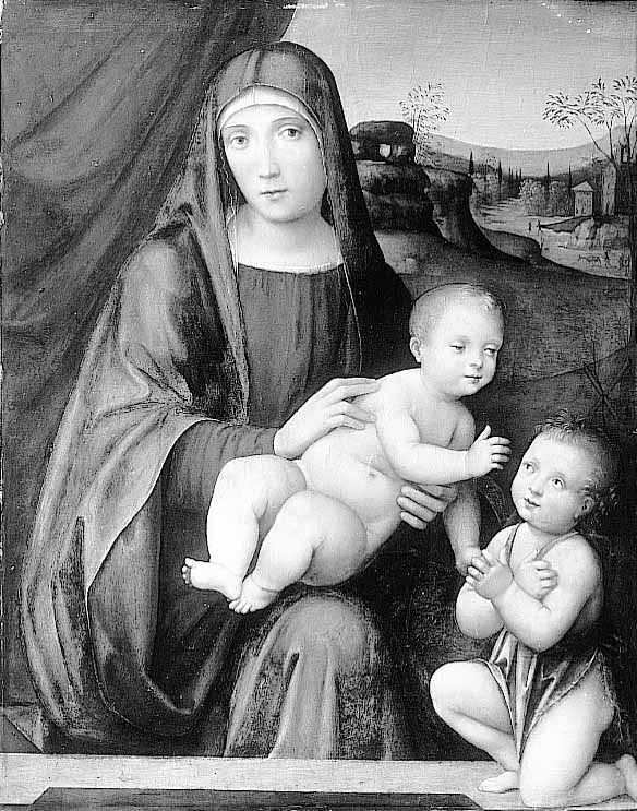 Francesco Francia, The Virgin and Child with the Young St. John