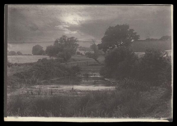 Gale, Lt. Col. Joseph, Pond, Fence, House, Sky