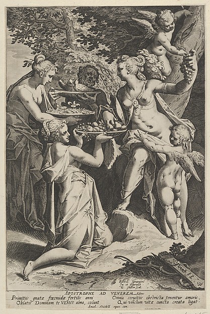 Aegidius Sadeler II, Venus Receiving Gifts