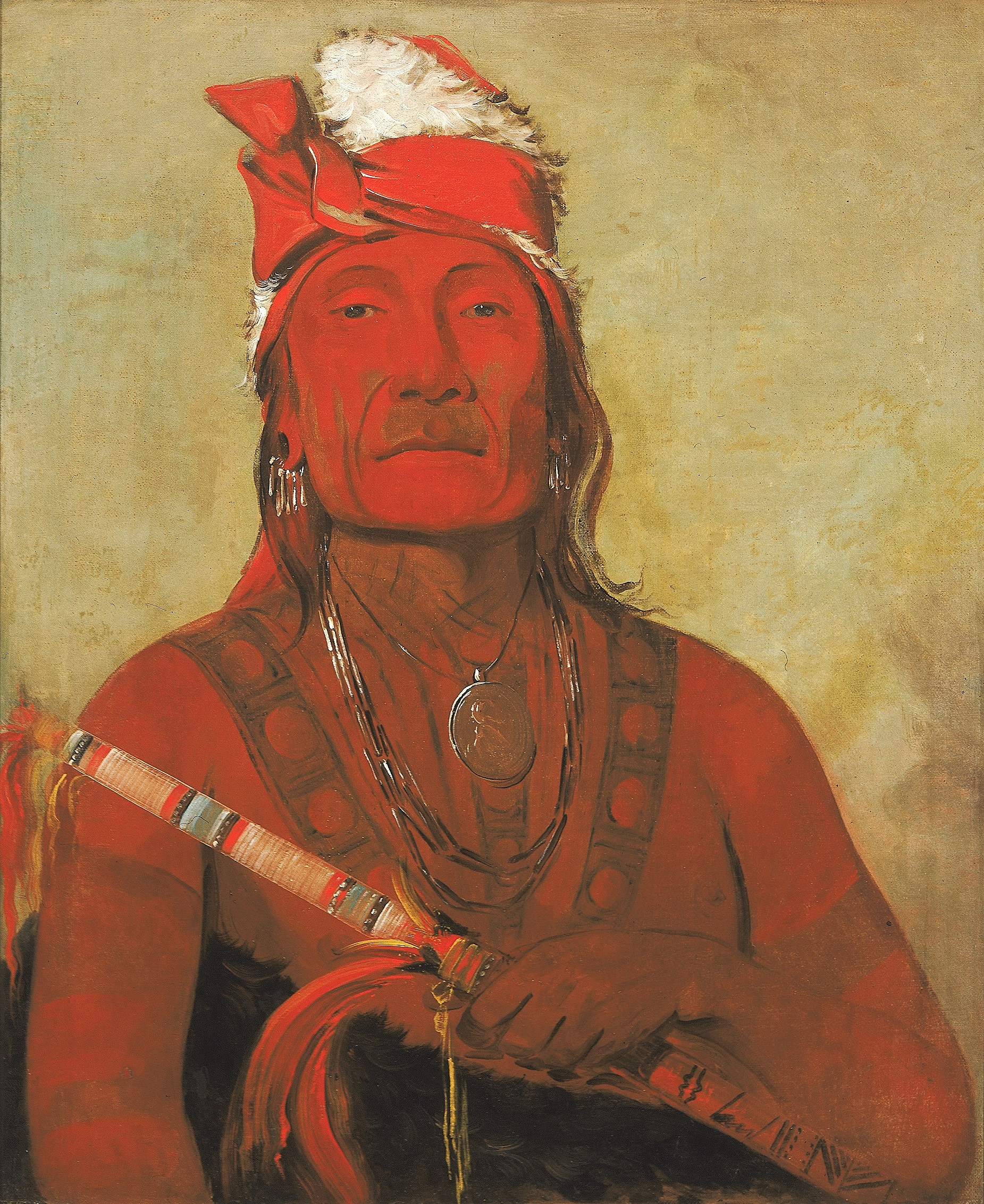 George Catlin, Toh-kí-e-to, Stone With Horns, a Chief