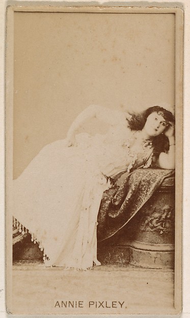 Kinney Brothers Tobacco Company, Annie Pixley, from the Actresses series (N245) issued by Kinney Brothers to promote Sweet Caporal Cigarettes