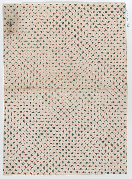 Anonymous, Sheet with an overall dot pattern