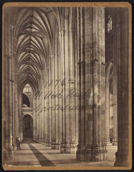Francis Frith, N. Aisle Nave Canterbury