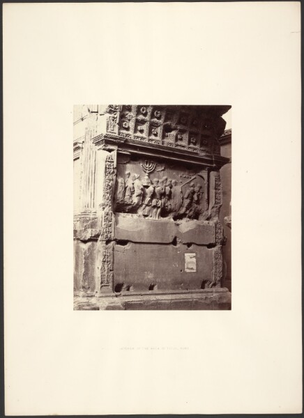 Giorgio Sommer, Interior of the Arch of Titus, Rome