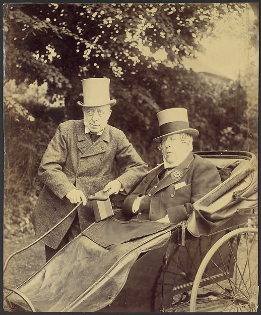Unknown, [Two Gentlemen, One in Cart]