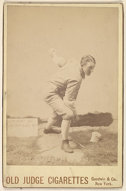 Goodwin & Company, Charlie Sprague, Pitcher, Chicago, from the series Old Judge Cigarettes