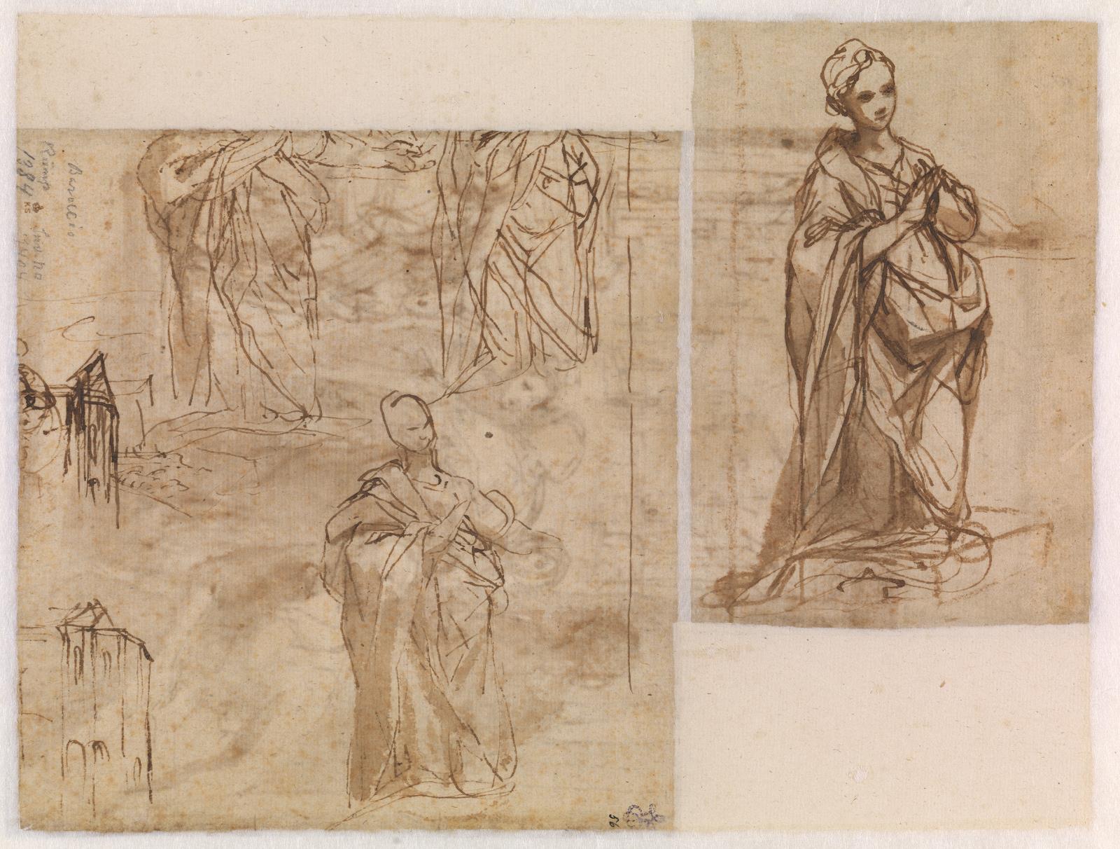 Federico Barocci, Studier til Jomfru Maria i Bebudelsen